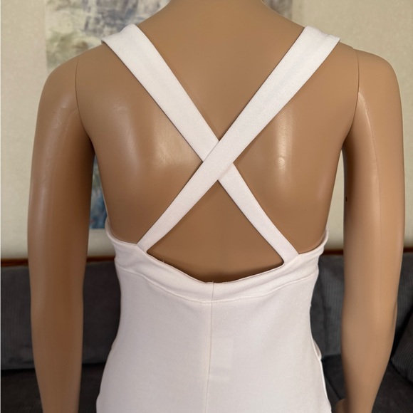 Hugo Buscati White Square Neck Bodycon Mini Dress - Picture 5 of 11